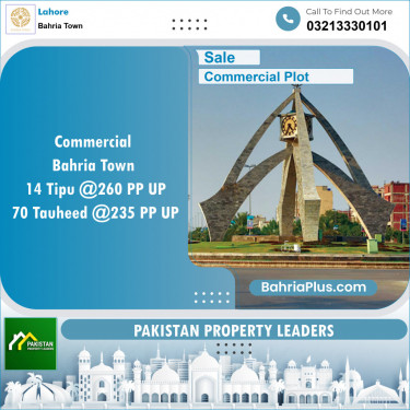 Commercial Plot for Sale in Bahria Town, Lahore - (BP-148228)