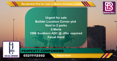 Residential Plot for Sale in Phase 1 - Southern District -  Bahria Orchard, Lahore - (BP-148273)