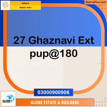 Residential Plot for Sale in Sector F - Ghaznavi Ext. Block -  Bahria Town, Lahore - (BP-148336)