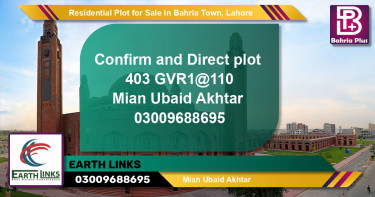 Residential Plot for Sale in Golf Phase 1 -  Bahria Town, Lahore - (BP-148470)