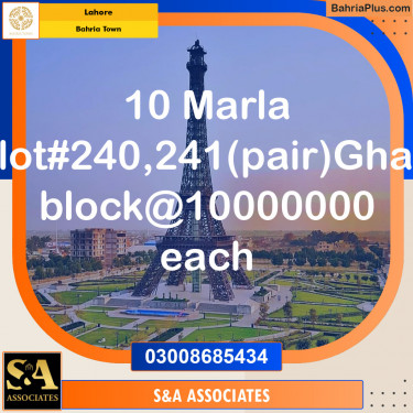 Residential Plot for Sale in Sector F - Ghazi Block -  Bahria Town, Lahore - (BP-148576)