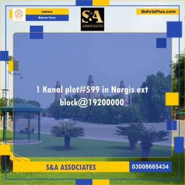 Residential Plot for Sale in Sector C - Nargis/Hussain Ext. -  Bahria Town, Lahore - (BP-148604)