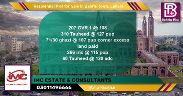 Residential Plot for Sale in Golf Phase 1 -  Bahria Town, Lahore - (BP-148763)