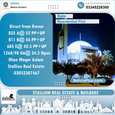 Residential Plot for Sale in OLC-A Block -  Bahria Orchard, Lahore - (BP-148963)