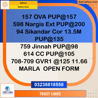 Residential Plot for Sale in Overseas A -  Bahria Town, Lahore - (BP-149012)