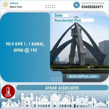 Residential Plot for Sale in Golf Phase 1 -  Bahria Town, Lahore - (BP-149022)