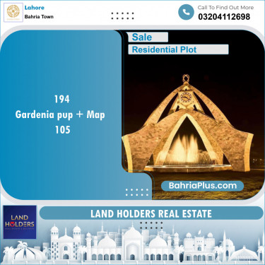 Residential Plot for Sale in Sector C - Gardenia 1 -  Bahria Town, Lahore - (BP-149066)