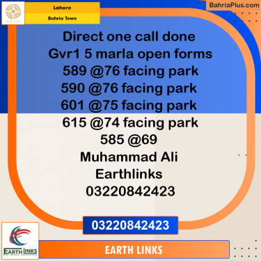 Residential Plot for Sale in Golf Phase 1 -  Bahria Town, Lahore - (BP-149108)