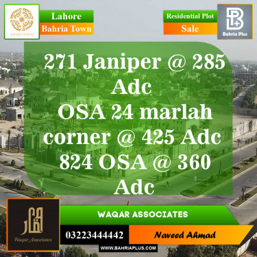 Residential Plot for Sale in Bahria Town, Lahore - (BP-149117)