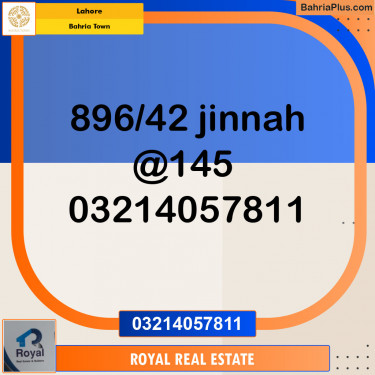 Residential Plot for Sale in Sector E - Jinnah Block -  Bahria Town, Lahore - (BP-149169)