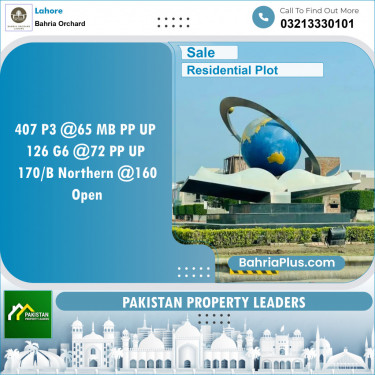 Residential Plot for Sale in Phase 3 -  Bahria Orchard, Lahore - (BP-149177)