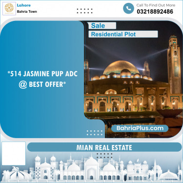 Residential Plot for Sale in Sector C - Jasmine Block -  Bahria Town, Lahore - (BP-149191)