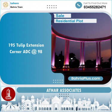 Residential Plot for Sale in Sector C - Tulip Ext. Block -  Bahria Town, Lahore - (BP-149225)