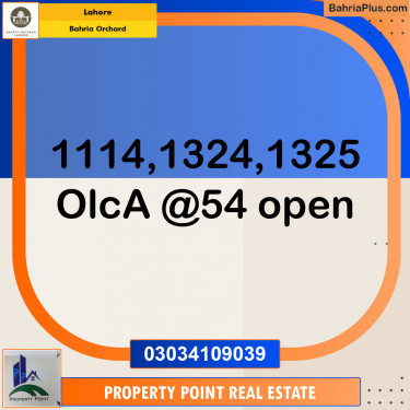 Residential Plot for Sale in OLC-A Block -  Bahria Orchard, Lahore - (BP-149427)