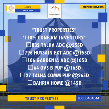 Residential Plot for Sale in Sector F - Talha Block -  Bahria Town, Lahore - (BP-149532)