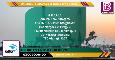 Residential Plot for Sale in Golf Phase 1 -  Bahria Town, Lahore - (BP-149682)