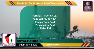 Residential Plot for Sale in Sector B - Ali Block -  Bahria Town, Lahore - (BP-149792)