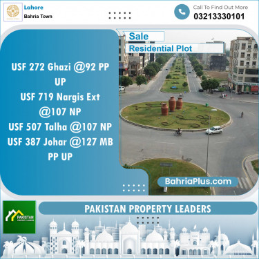Residential Plot for Sale in Sector F - Ghazi Block -  Bahria Town, Lahore - (BP-149852)