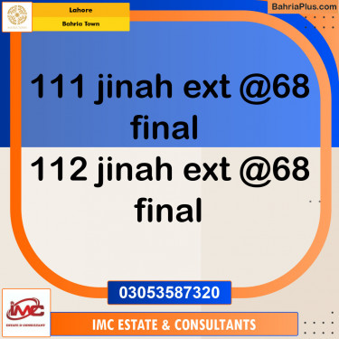 Residential Plot for Sale in Sector E - Jinnah Ext. Block -  Bahria Town, Lahore - (BP-149905)