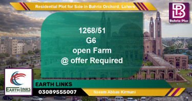 Residential Plot for Sale in Phase 4 - G6 Block -  Bahria Orchard, Lahore - (BP-150071)