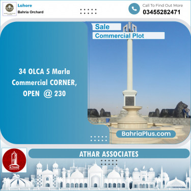 Commercial Plot for Sale in OLC-A Block -  Bahria Orchard, Lahore - (BP-150199)