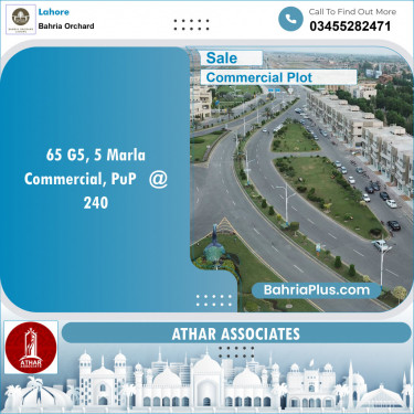Commercial Plot for Sale in Phase 4 - G5 Block -  Bahria Orchard, Lahore - (BP-150202)