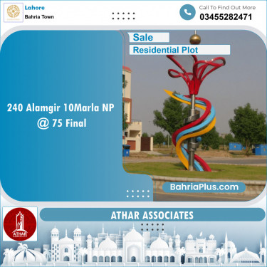 Residential Plot for Sale in Sector F - Alamgir Block -  Bahria Town, Lahore - (BP-150242)