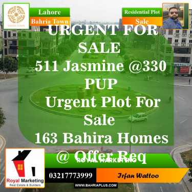 Residential Plot for Sale in Bahria Town, Lahore - (BP-150285)