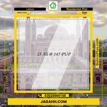 Residential Plot for Sale in Bahria Town, Lahore - (BP-150456)