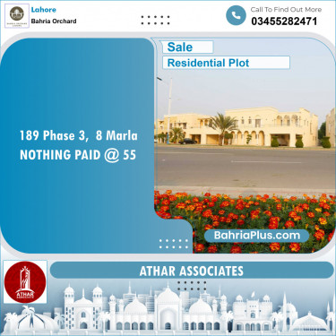 Residential Plot for Sale in Phase 3 -  Bahria Orchard, Lahore - (BP-150541)