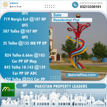 Residential Plot for Sale in Bahria Town, Lahore - (BP-150596)