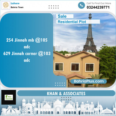 Residential Plot for Sale in Bahria Town, Lahore - (BP-150670)