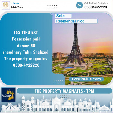 Residential Plot for Sale in Bahria Town, Lahore - (BP-150687)