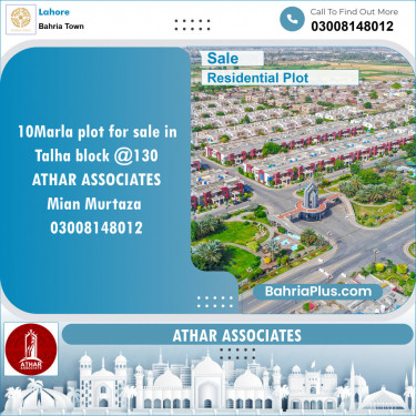 Residential Plot for Sale in Bahria Town, Lahore - (BP-150736)
