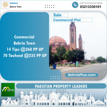 Commercial Plot for Sale in Bahria Town, Lahore - (BP-150747)