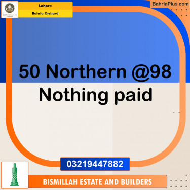 Residential Plot for Sale in Bahria Orchard, Lahore - (BP-150838)