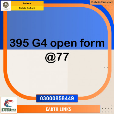 Residential Plot for Sale in Phase 4 - G4 Block -  Bahria Orchard, Lahore - (BP-150848)