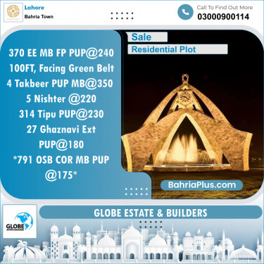 Residential Plot for Sale in Sector D - EE Block -  Bahria Town, Lahore - (BP-150981)