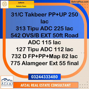 Residential Plot for Sale in Bahria Town, Lahore - (BP-151309)