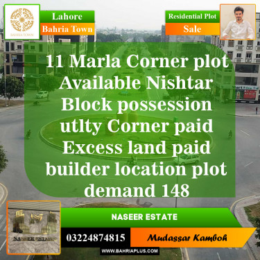 Residential Plot for Sale in Sector E - Nishtar Block -  Bahria Town, Lahore - (BP-151318)