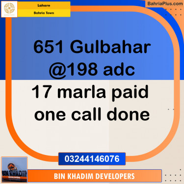 Residential Plot for Sale in Bahria Town, Lahore - (BP-151370)