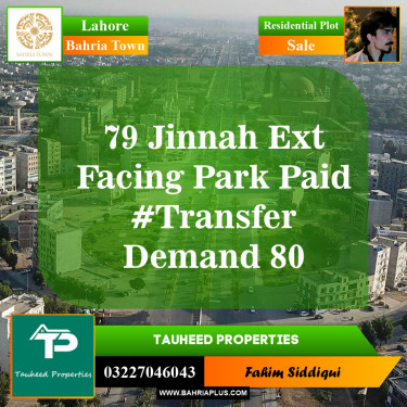 Residential Plot for Sale in Bahria Town, Lahore - (BP-151440)