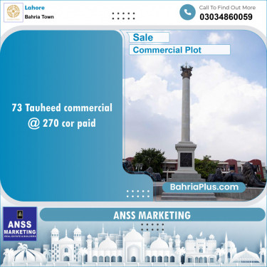 Commercial Plot for Sale in Sector F - Tauheed Commercial -  Bahria Town, Lahore - (BP-151513)