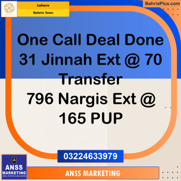 Residential Plot for Sale in Sector E - Jinnah Ext. Block -  Bahria Town, Lahore - (BP-151561)