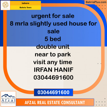 Residential Plot for Sale in Bahria Town, Lahore - (BP-151586)