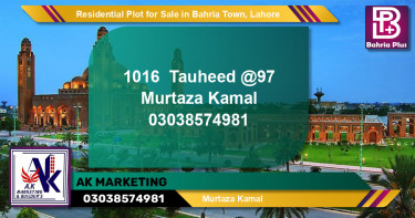 Residential Plot for Sale in Bahria Town, Lahore - (BP-151742)