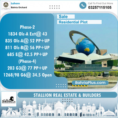 Residential Plot for Sale in Bahria Orchard, Lahore - (BP-151746)