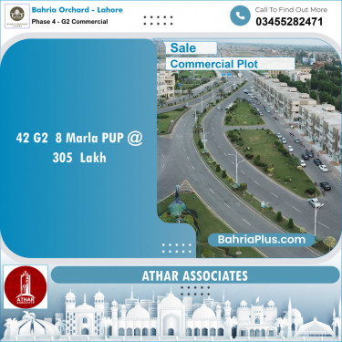 Commercial Plot for Sale in Phase 4 - G2 Commercial -  Bahria Orchard, Lahore - (BP-151799)