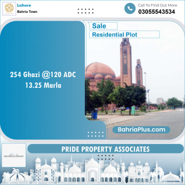Residential Plot for Sale in Sector F - Ghazi Block -  Bahria Town, Lahore - (BP-151953)