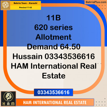 Residential Plot for Sale in Precinct 11-B -  Bahria Town, Karachi - (BP-152007)